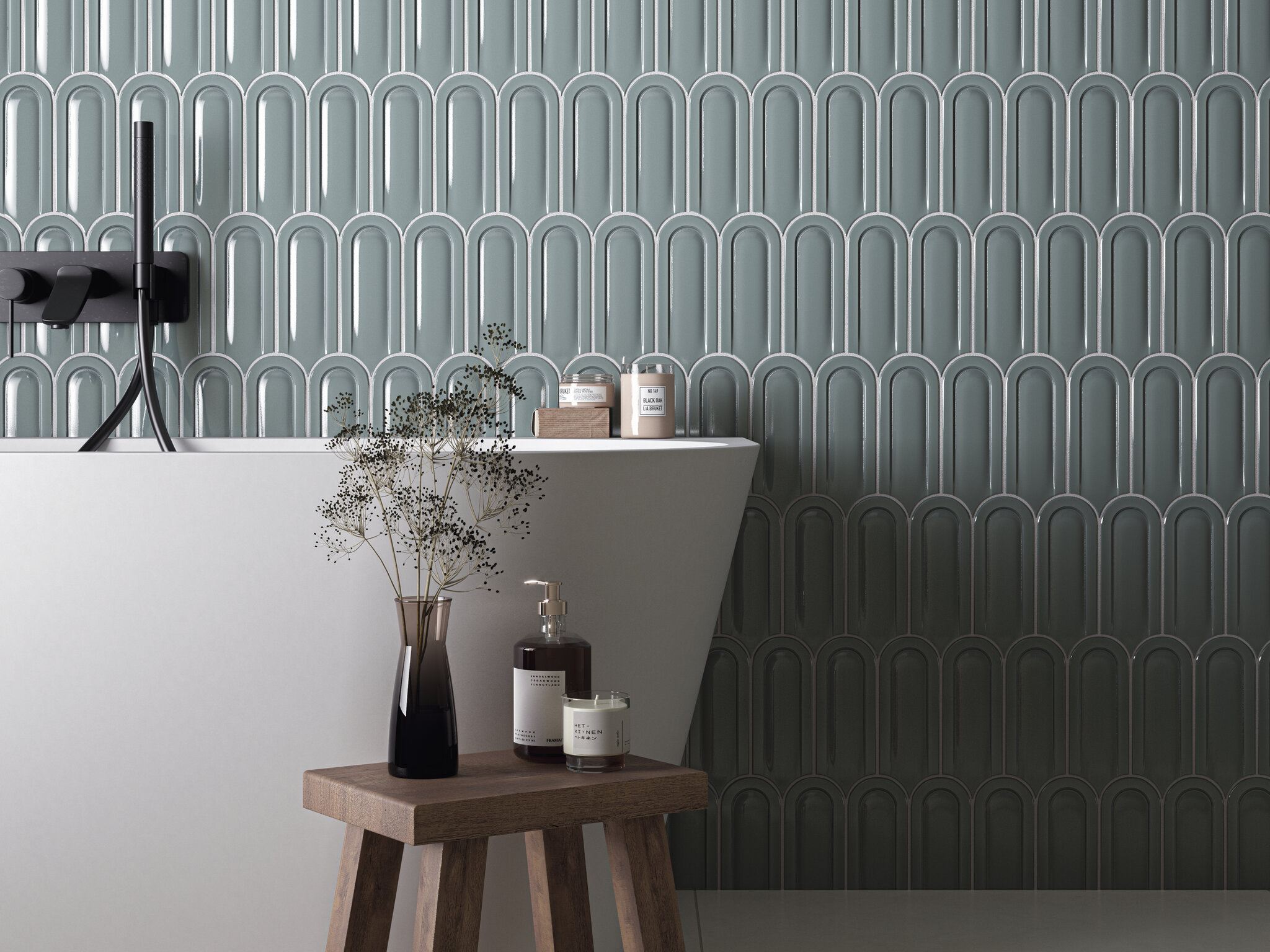 На стену Gala White Brillo 8x21.5 - фото 2