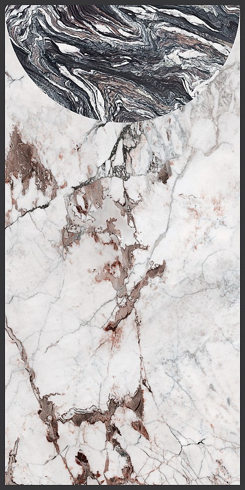 764122 Декор Policroma Volta Breccia-Cipollino Mat Ret 6mm 120x240 - фото 3