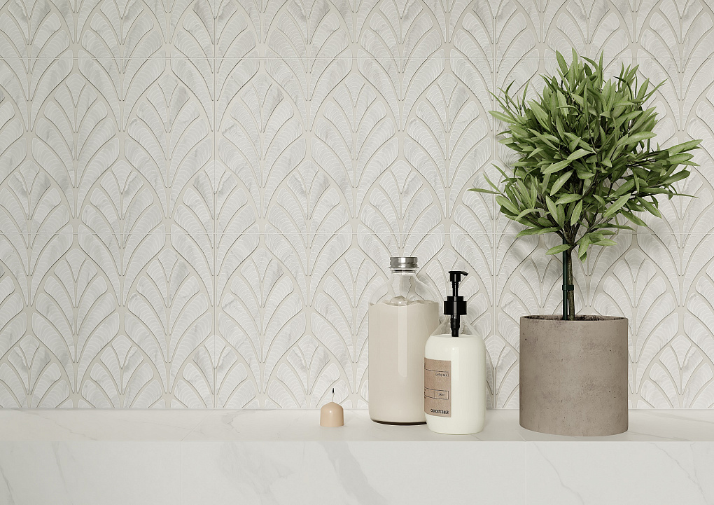 010300000213 Декор Лилит Серый 01 25х40 - фото 7