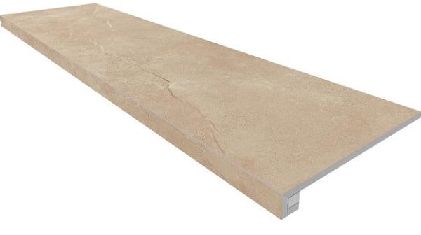 Set/Steptrade/MM01_NS/33x120/Riser/MM01_NS/14,5x120 Ступень Magmas Комплект MM01 Beige (Ступень 33x120 неполированный прямоугольный бортик без насечек + Подступенок 14.5x120)