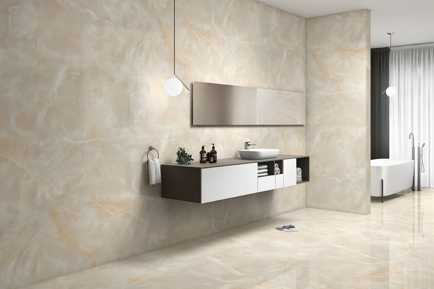 На пол Blurry Beige Infinia Polished 60х120 - фото 5