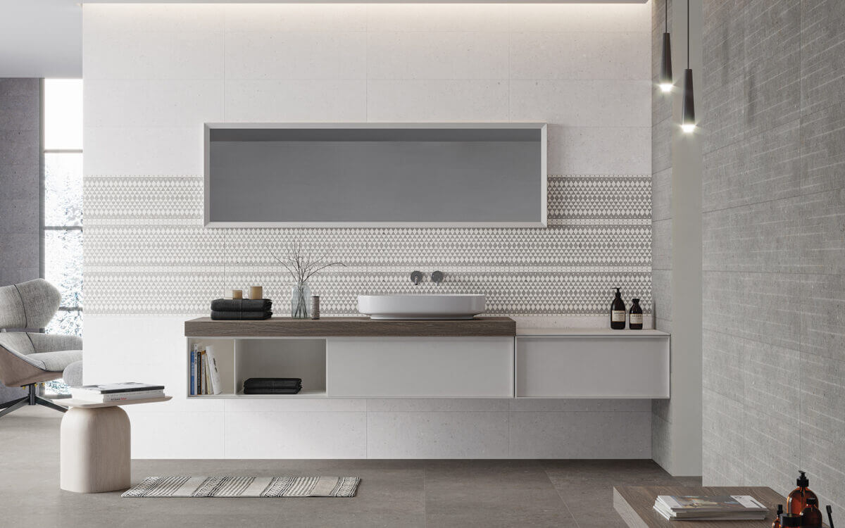 На пол Cement Stone Dark Grey Lapp 60x120 - фото 14