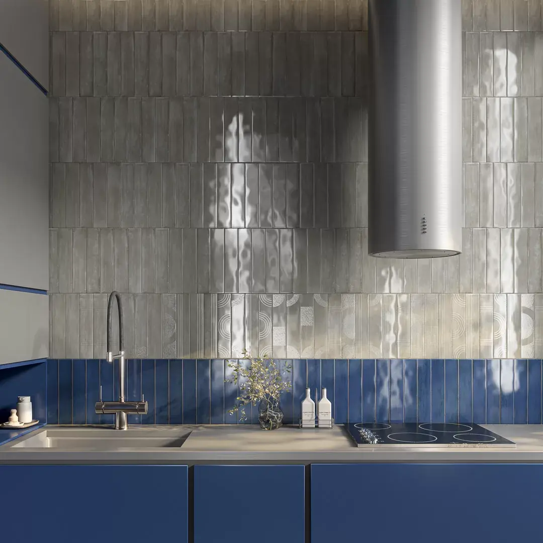 KM26376 На стену Мажорель Серый глянцевый 6x28.5x1 - фото 14