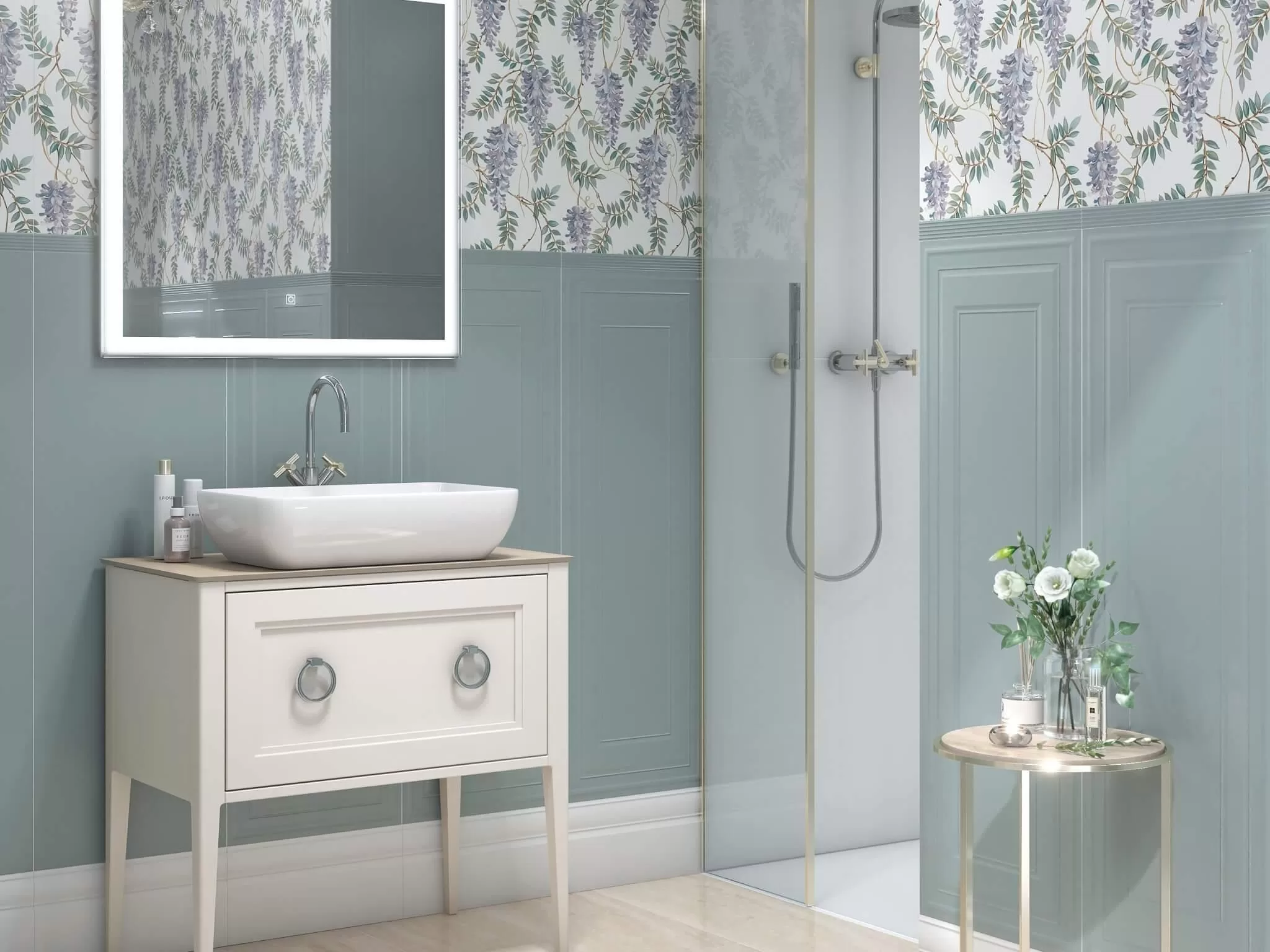 14016R/3F Декор Монфорте Глициния обрезной - фото 4