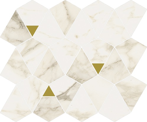 600110000975 На пол Eternum Carrara Mosaico Vertex 30x25.8