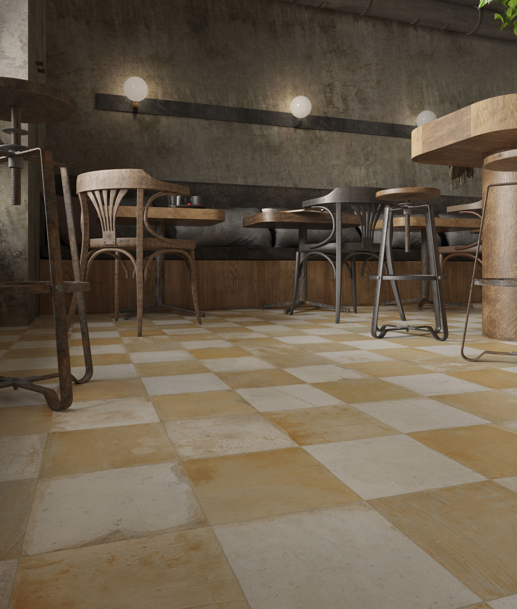 38179 На пол Fs Clay Checker Sand 45x45x0.95 - фото 18