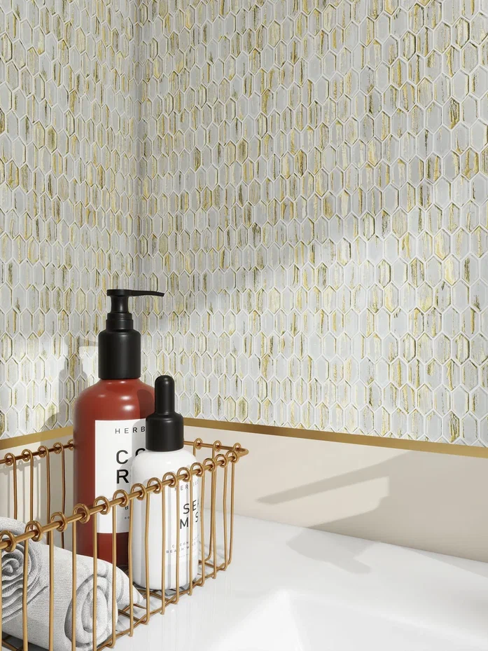 На стену Glass Antic Gold Murano 295x298x4 - фото 3