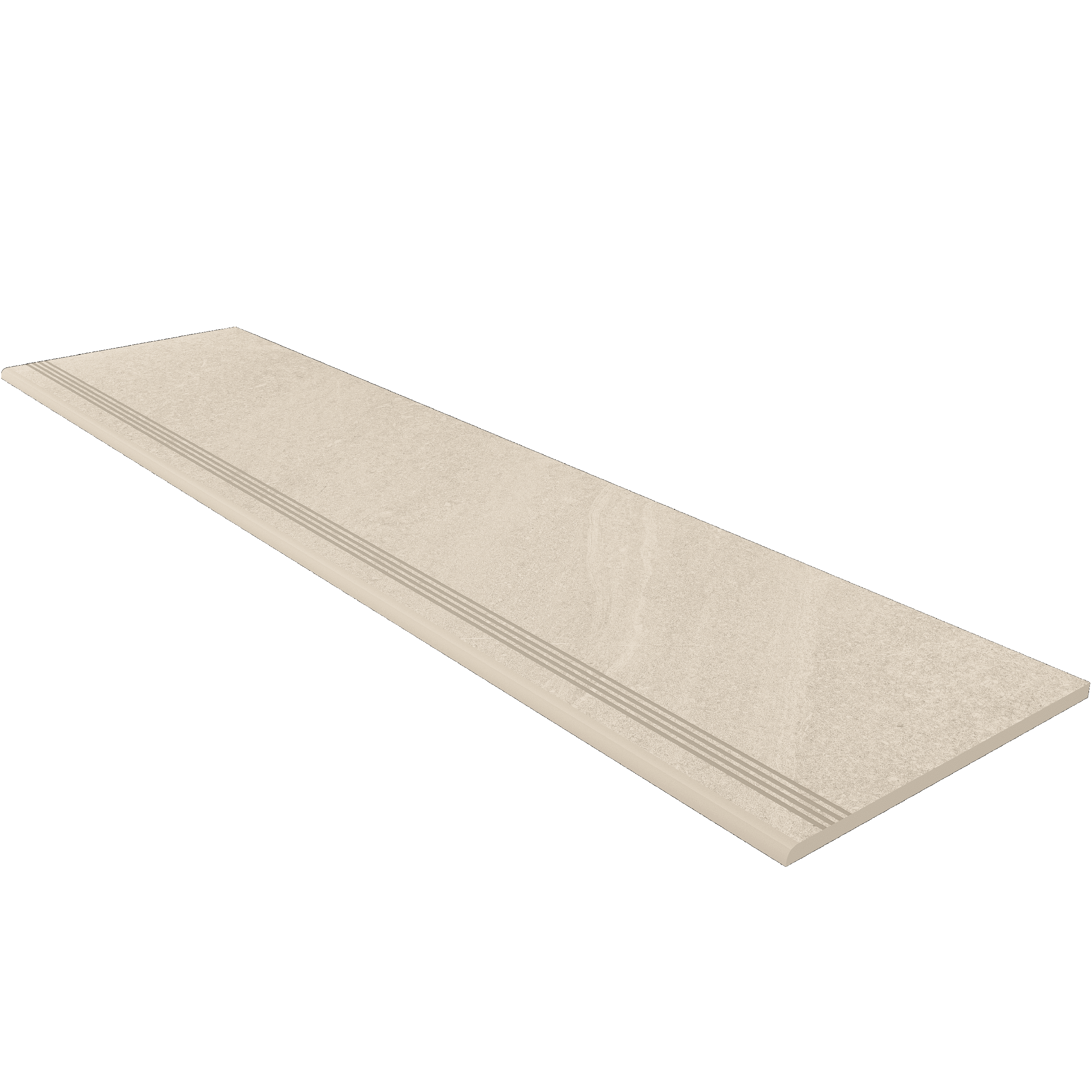 Steptrade/GB01_NS/30x120x9 Ступень Gabbro GB01 Бежевый Неполированная с насечками 30x120x9