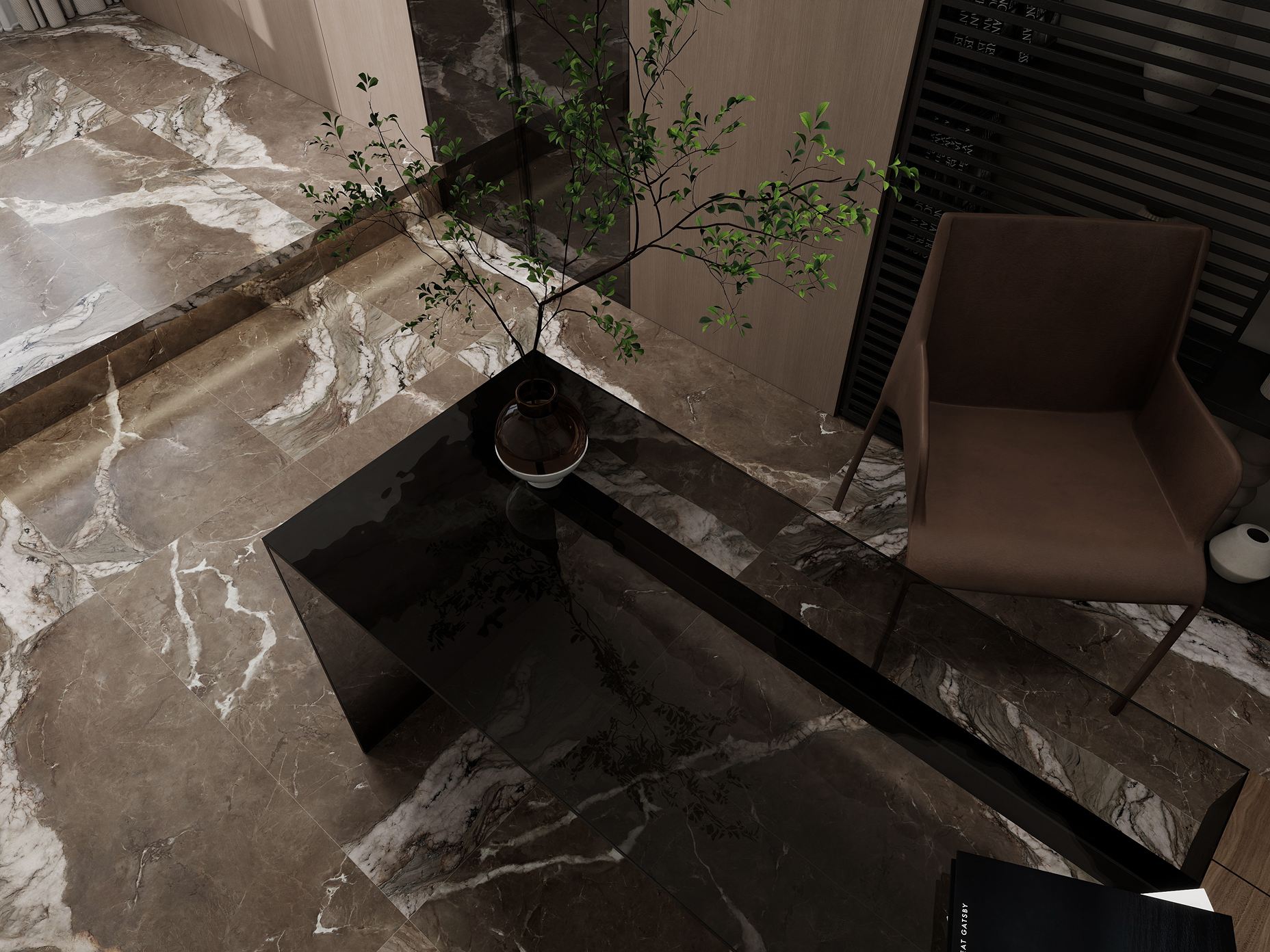 NTT9351SG На пол Riverstone Sandstone White Satin Glazed 60x120 - фото 19