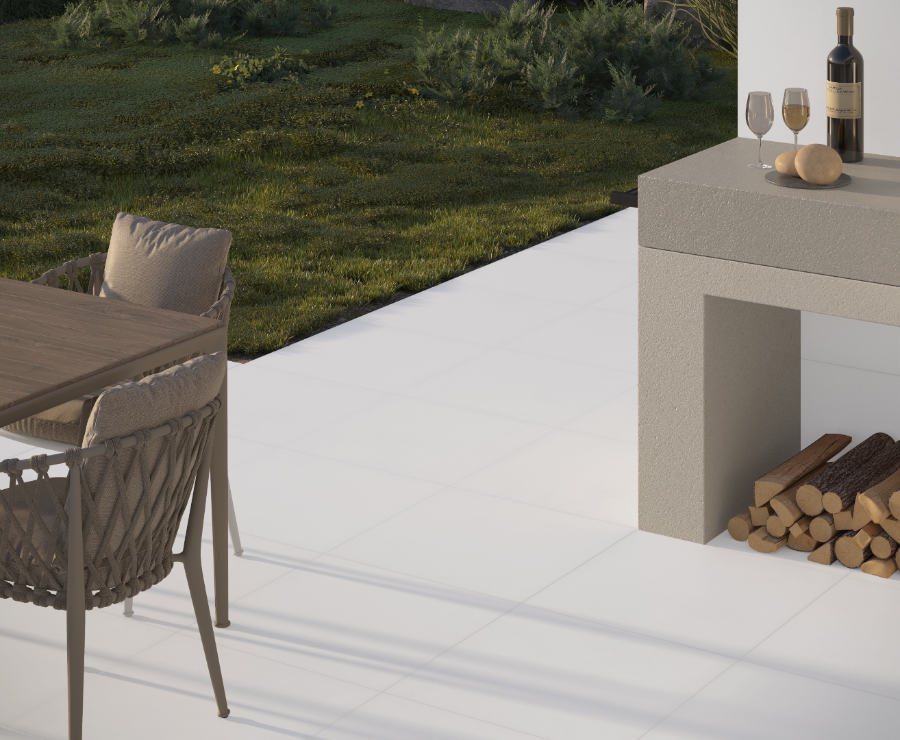 На пол Betonica Blanco PRO Светло-серый матовый R12Soft 60х60 - фото 16