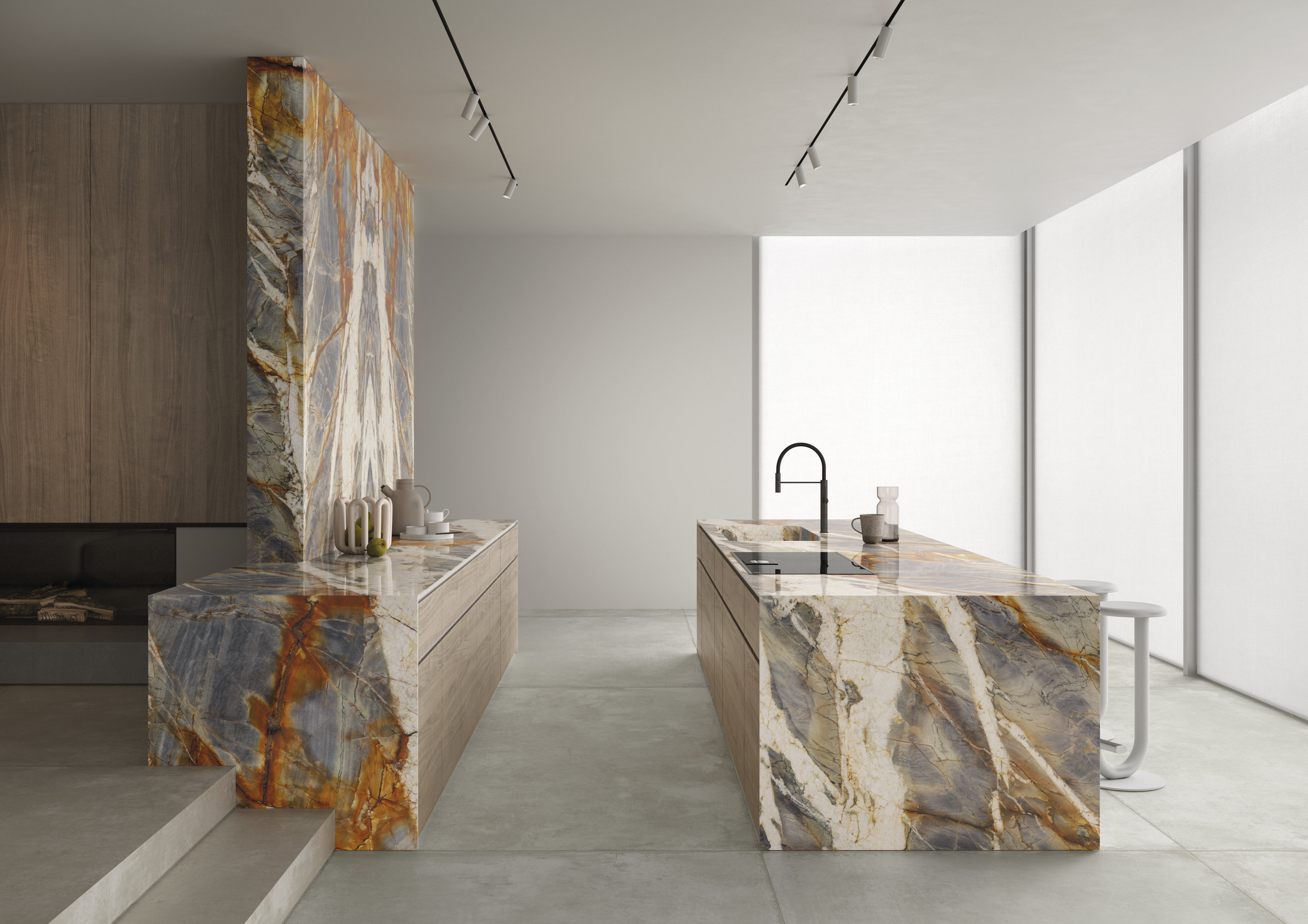 P315652MF6 На пол Marmi Maxfine Crema Avorio Naturale 150x300 - фото 7