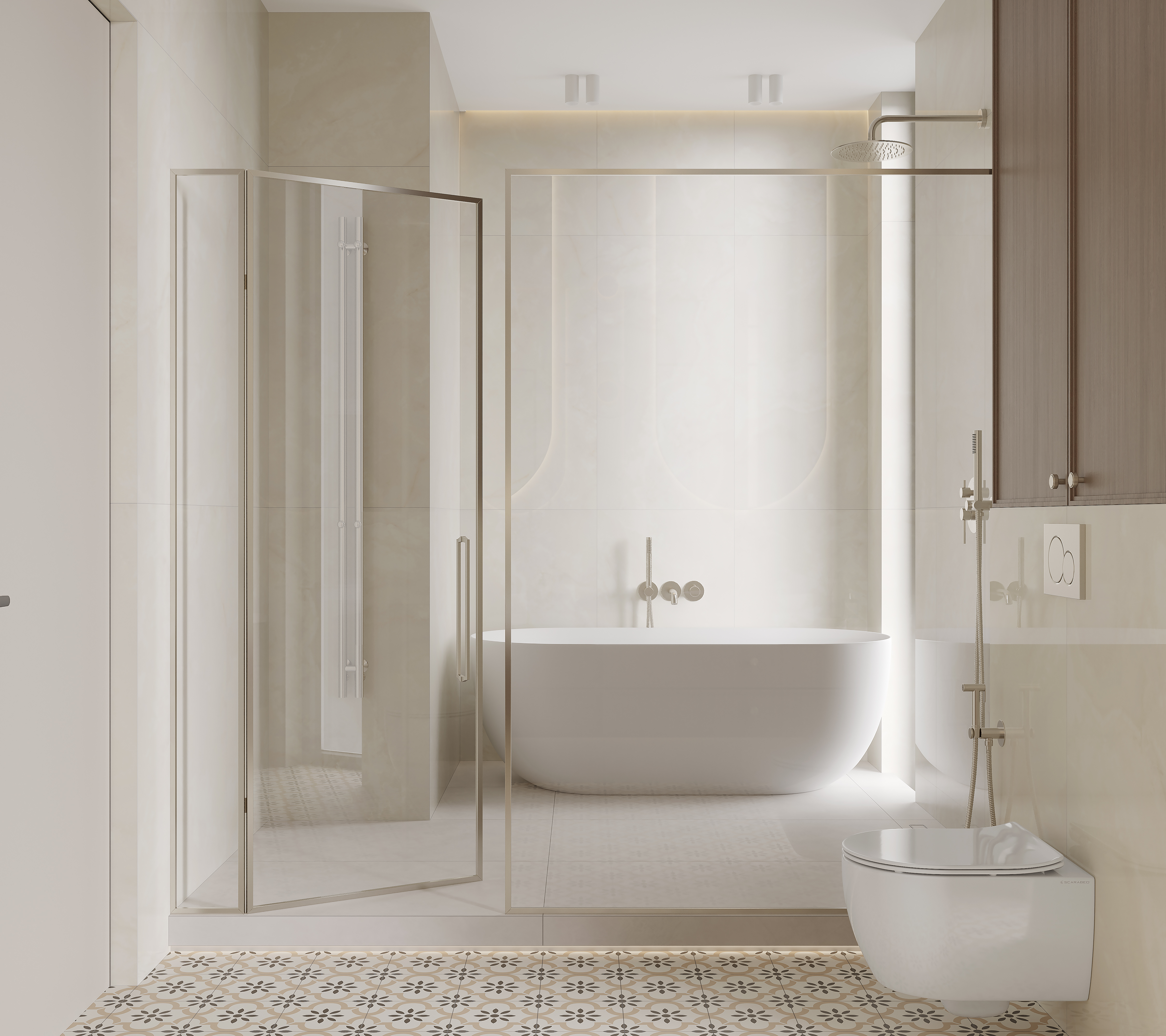 LP6012B0210R На стену Seta Жемчужный глянцевая обрезная 59.5х119.1 - фото 8
