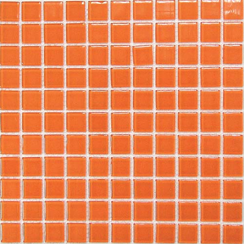 Orange glass 4*25*25 300*300 Напольная Керамическая мозаика Orange glass
