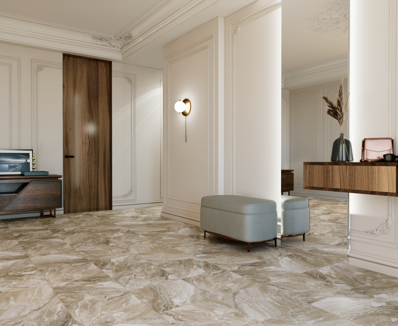 На пол Garda GP Brown 41.2x41.2 - фото 7