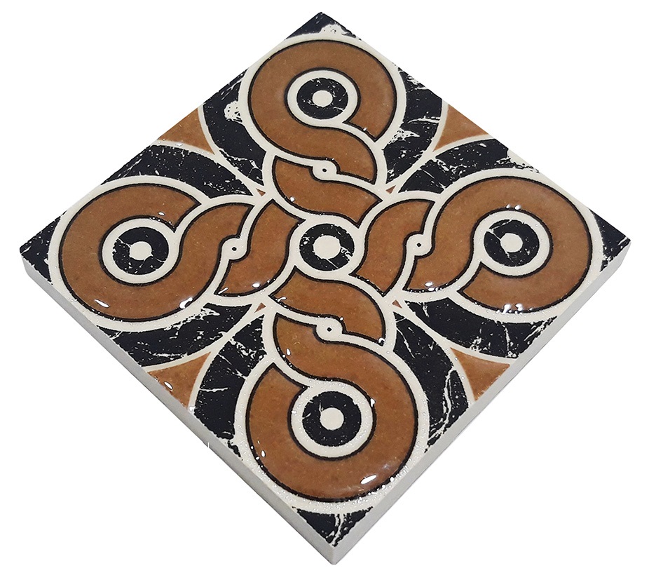 ВК 10 Декоративная вставка Керамические вставки Ришат 6х6 - фото 2
