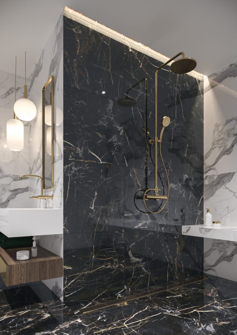На пол Marquina Gold Rect R9 119.7x59.7 - фото 6