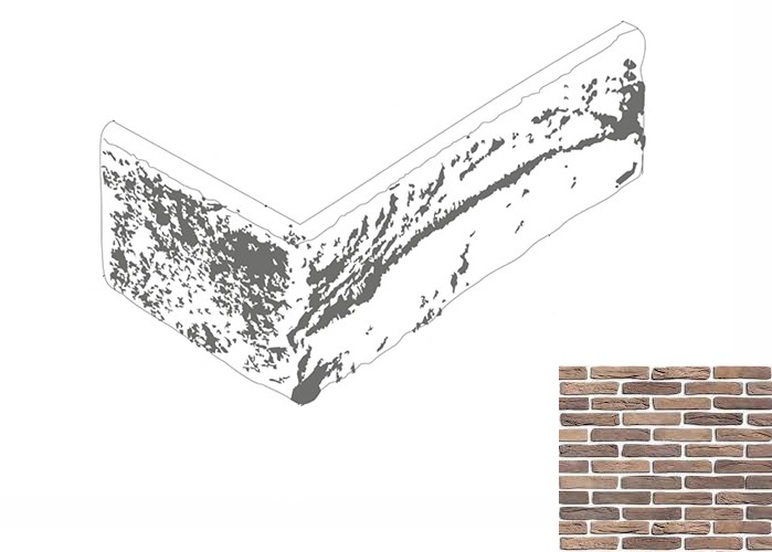 На стену Бруклин 196 Угол 205-210х100х55-60х15