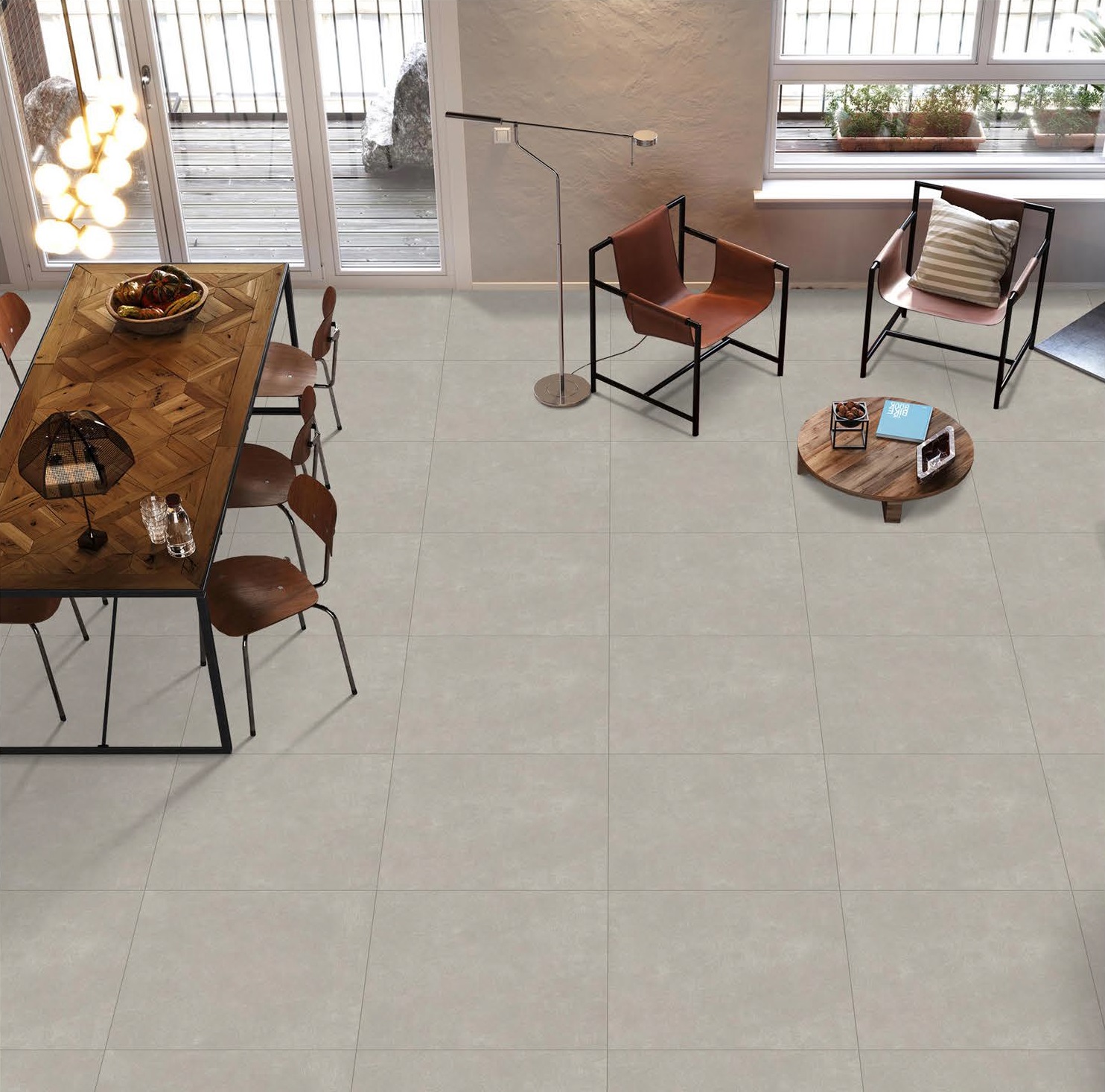 Lamore Ceramic Cemento Grey