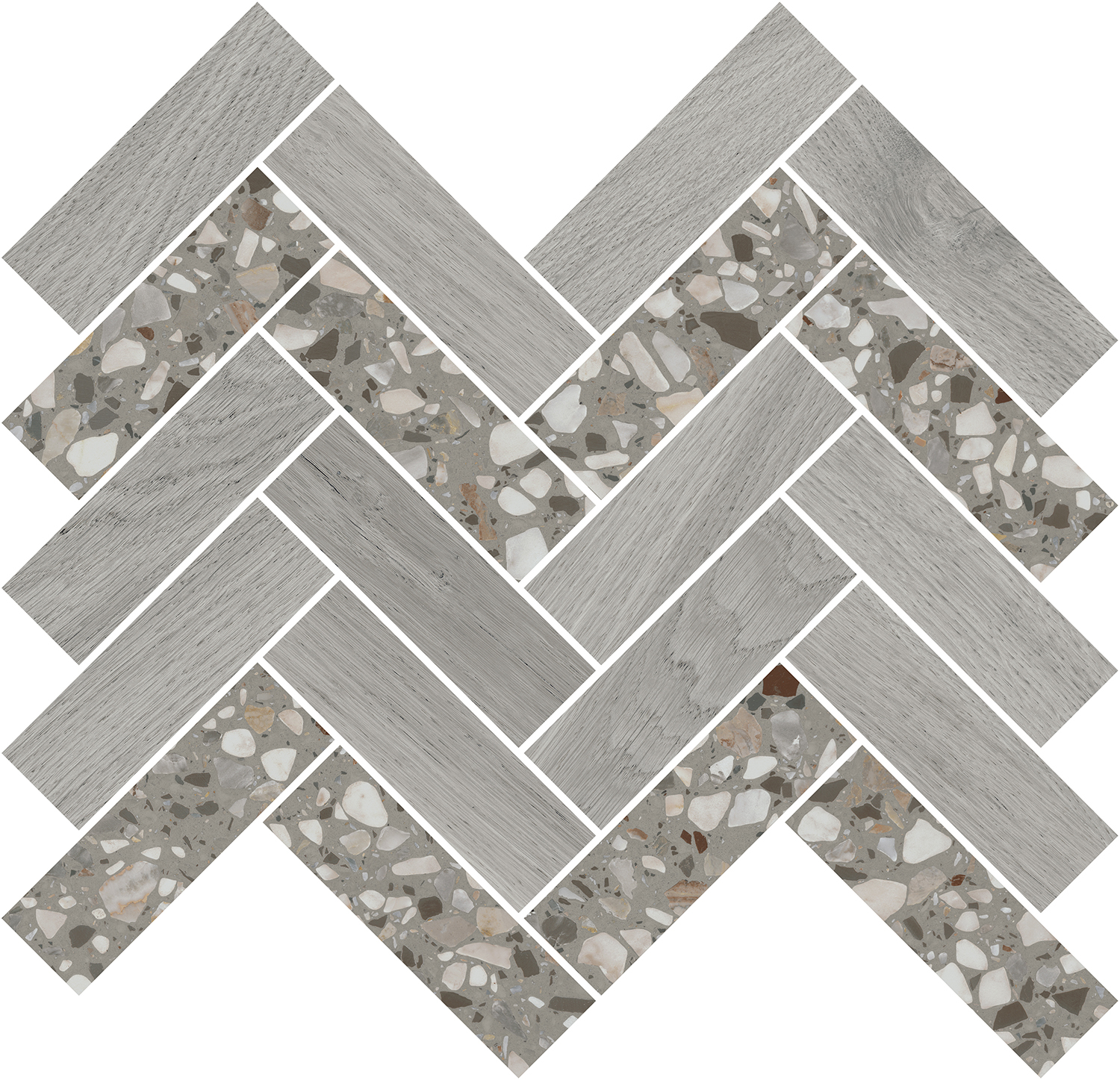 T042/SG5267 На пол Монтиони Мозаичный Серый 34х35.5 - фото 2