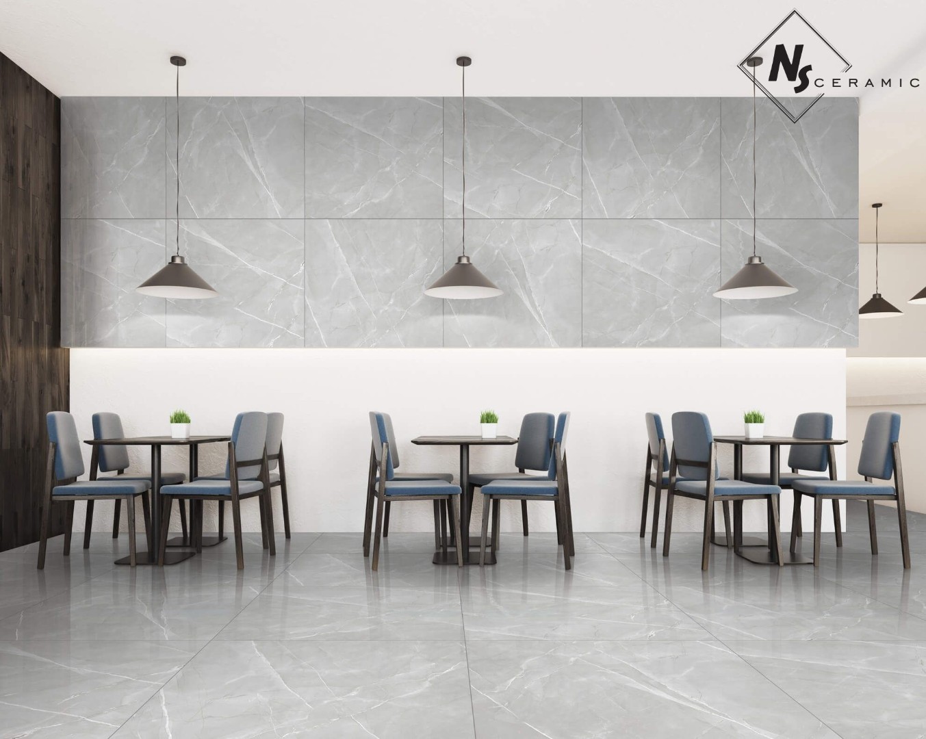 NSC8045 На пол Porcelain Tile 8045 Серый матовый 80x80 - фото 28