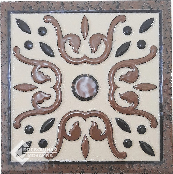 ВК 203 Декоративная вставка Керамические вставки Жардин 8х8