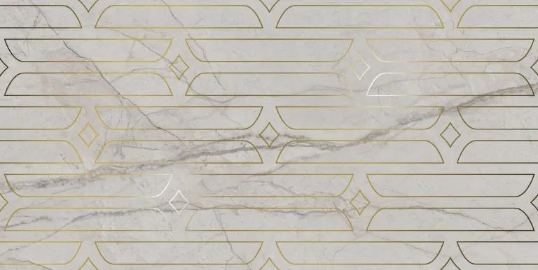 KMD3STA029BR Декор Ифран Серый светлый глянцевый обрезной 60x119.5x0.9 - фото 2