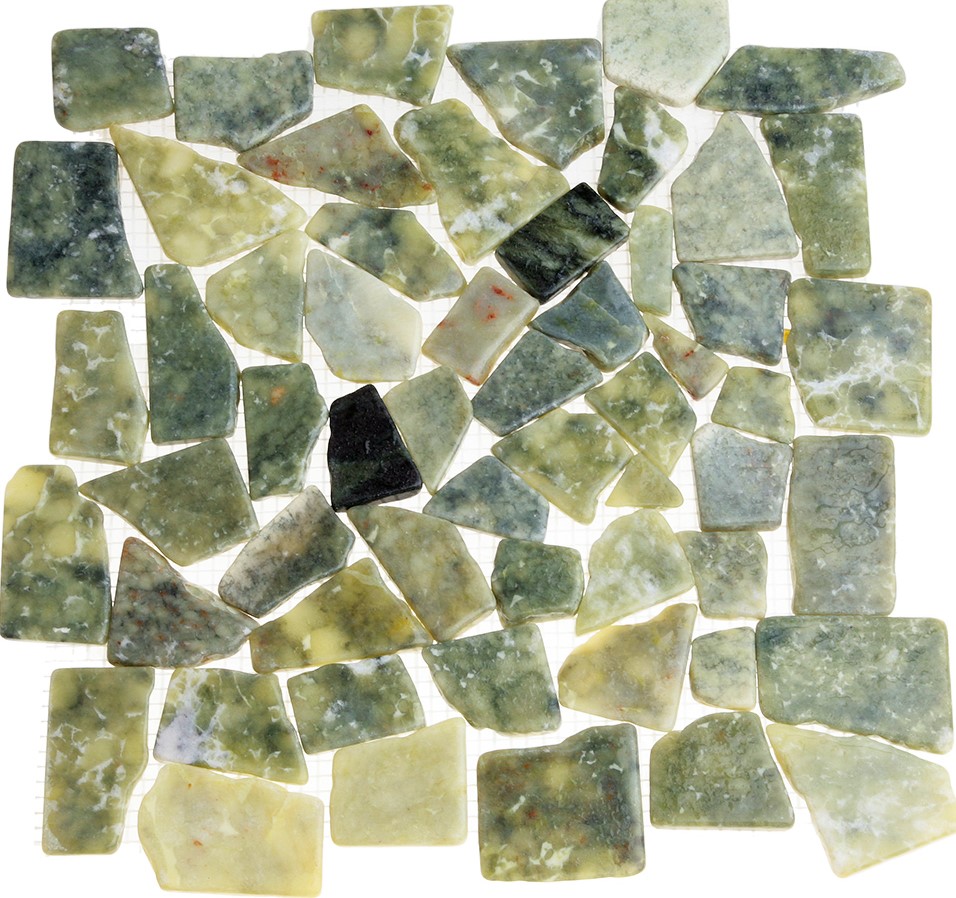 052398 MS7042 Напольная Каменная Мрамор тёмно-зелёный квадратный 32x32