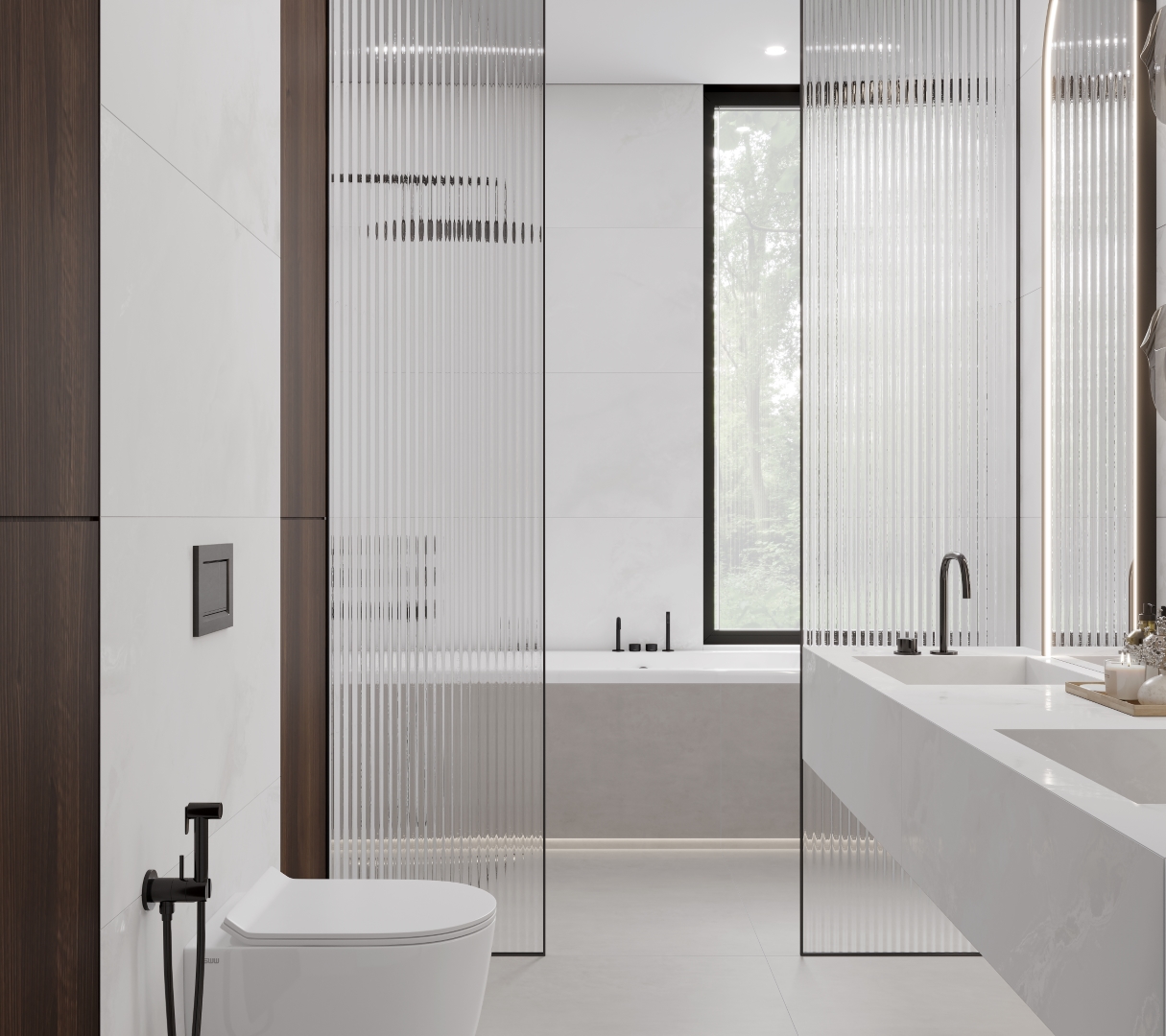 LP6012G0541R На пол Bernini Bianco белый глянцевые чернила 59.5х119.1 - фото 13