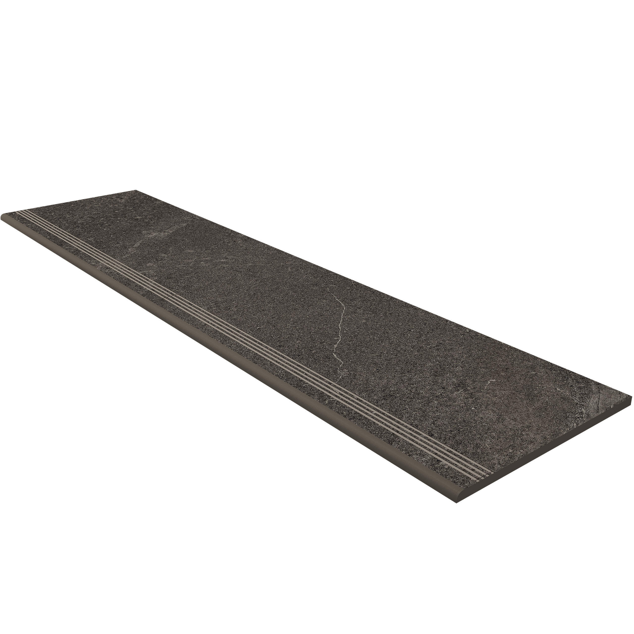 Steptrade/GB03_NS/30x120x9 Ступень Gabbro GB03 Серый Неполированная с насечками 30x120x9
