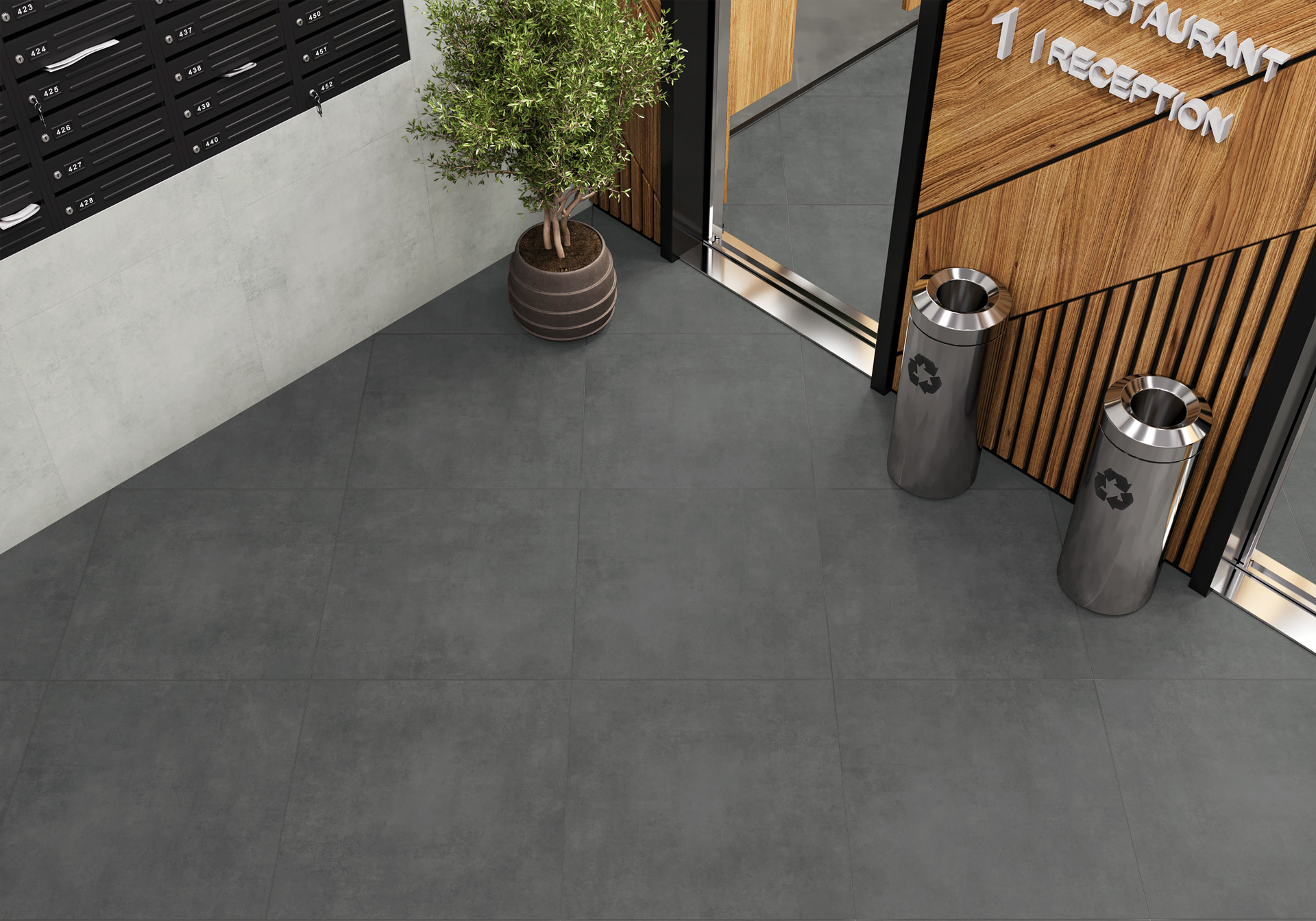 GP6060CEM15M На пол Cement Pro Light Grey матовый 600x600x9.5 - фото 6