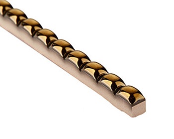 БК 01 Бордюр Бусинка Капсула золото 0.7х25 - фото 2