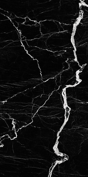 На пол Ararat Lighthing Black Matt Спеченный камень 1600x3200x12 - фото 3