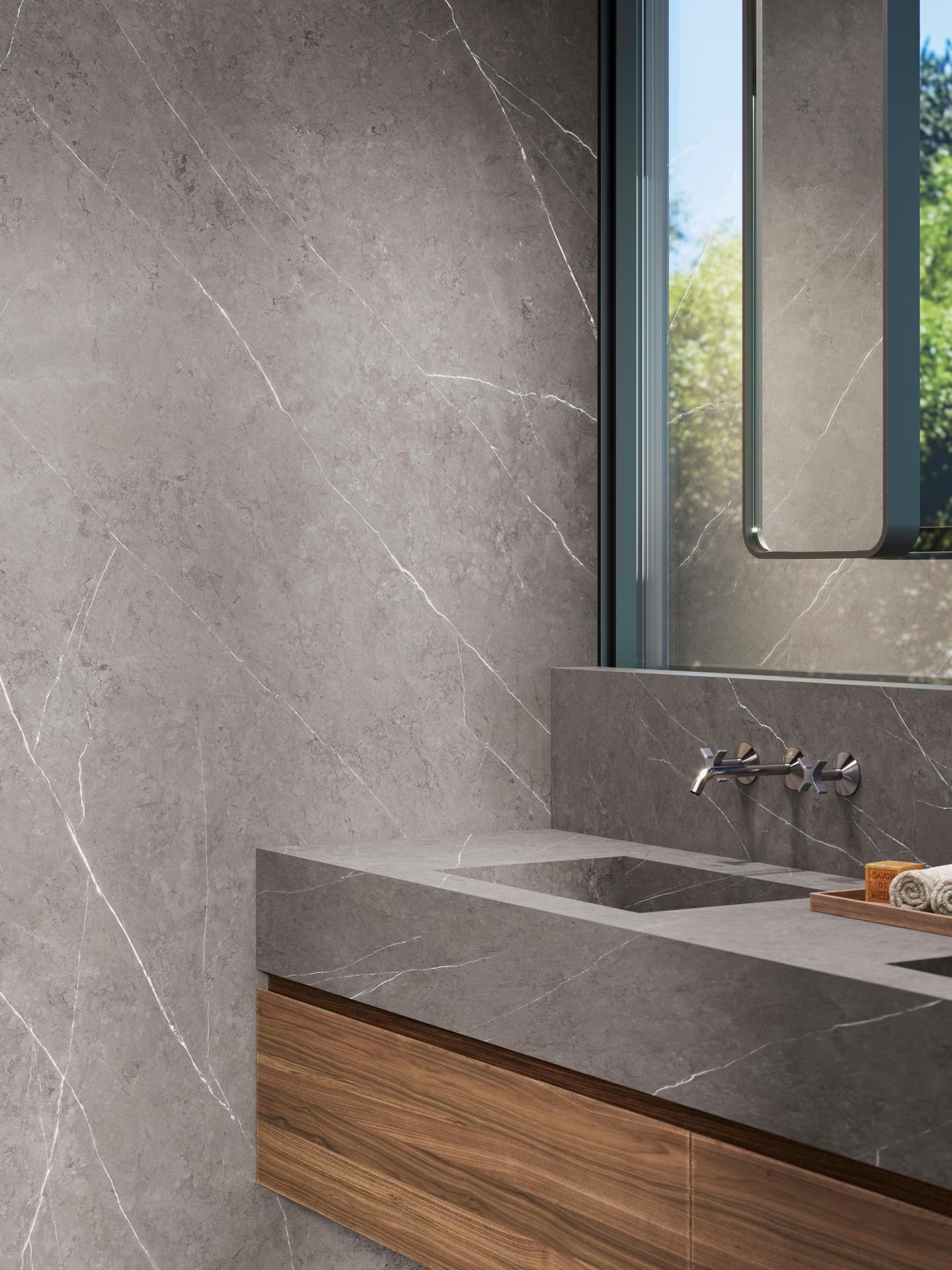 100332609 На пол Liem Black Grey Nature 120x270 - фото 17