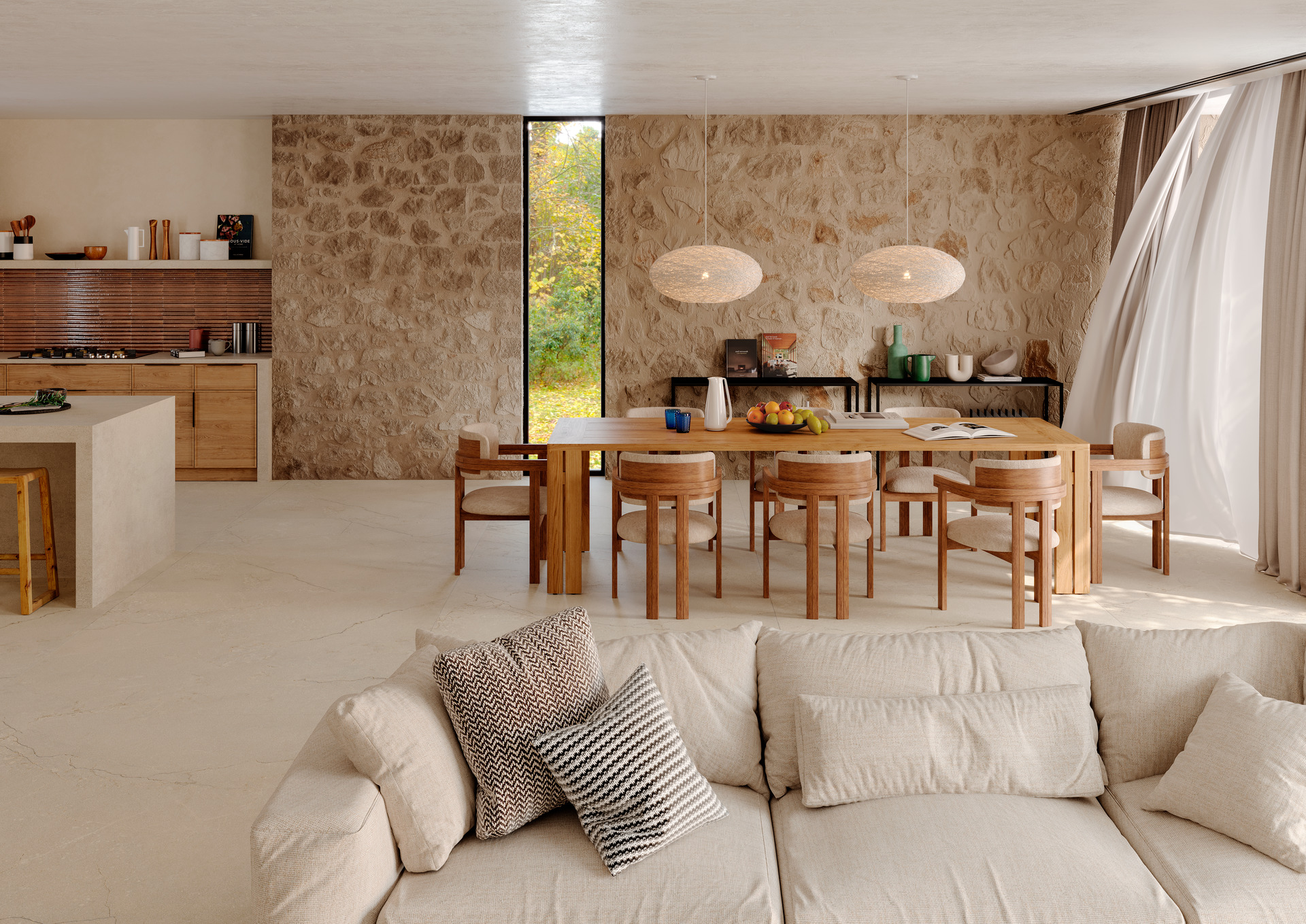 MQCV На пол Mystone Pietra Di Sicilia Bianco R10 Rt 60x120 - фото 2