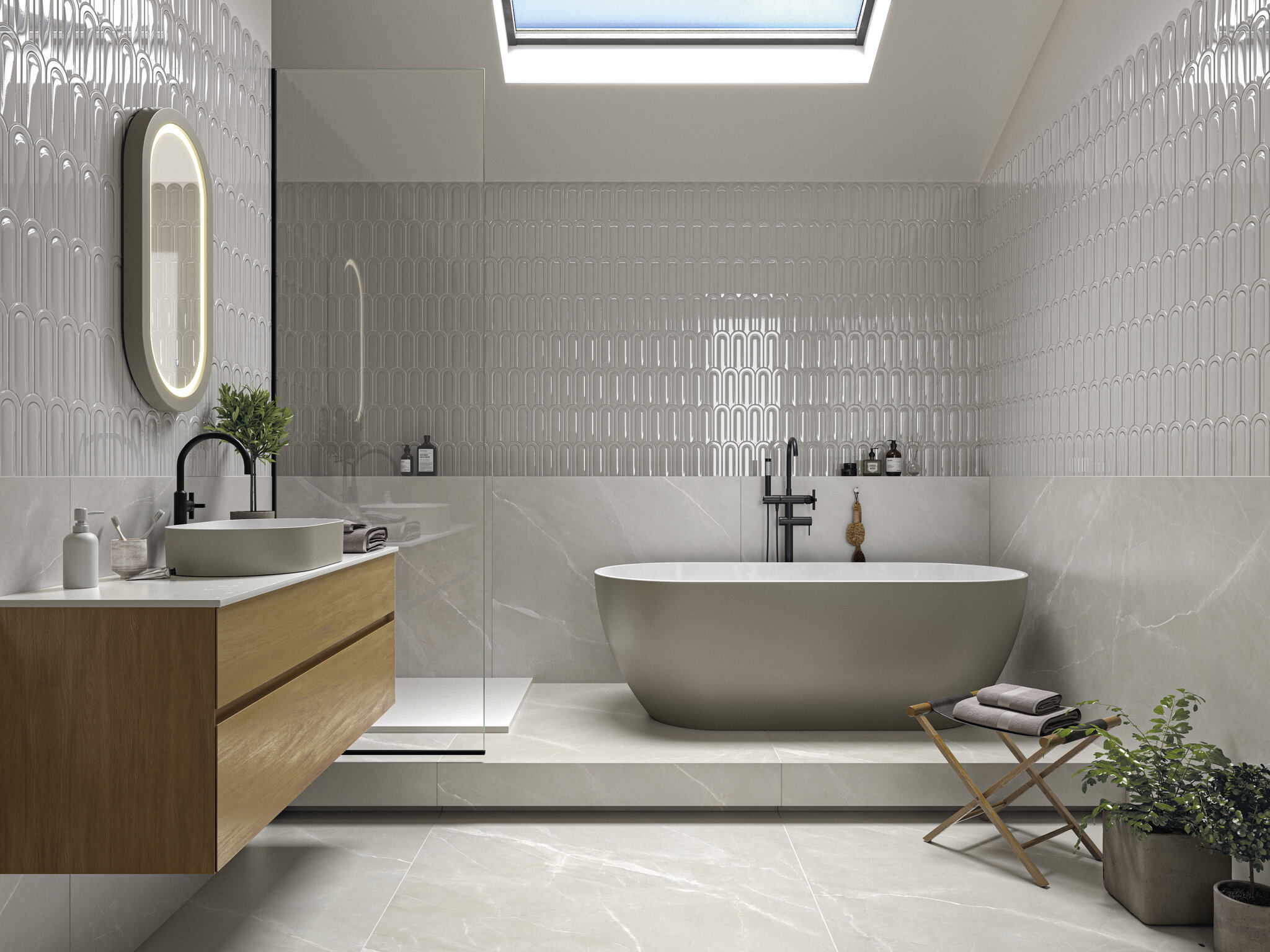 На стену Gala White Brillo 8x21.5 - фото 5