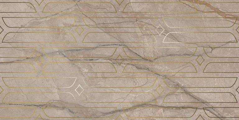 KMD3STA071BR Декор Ифран Бежевый светлый глянцевый обрезной 60x119.5x0.9 - фото 4