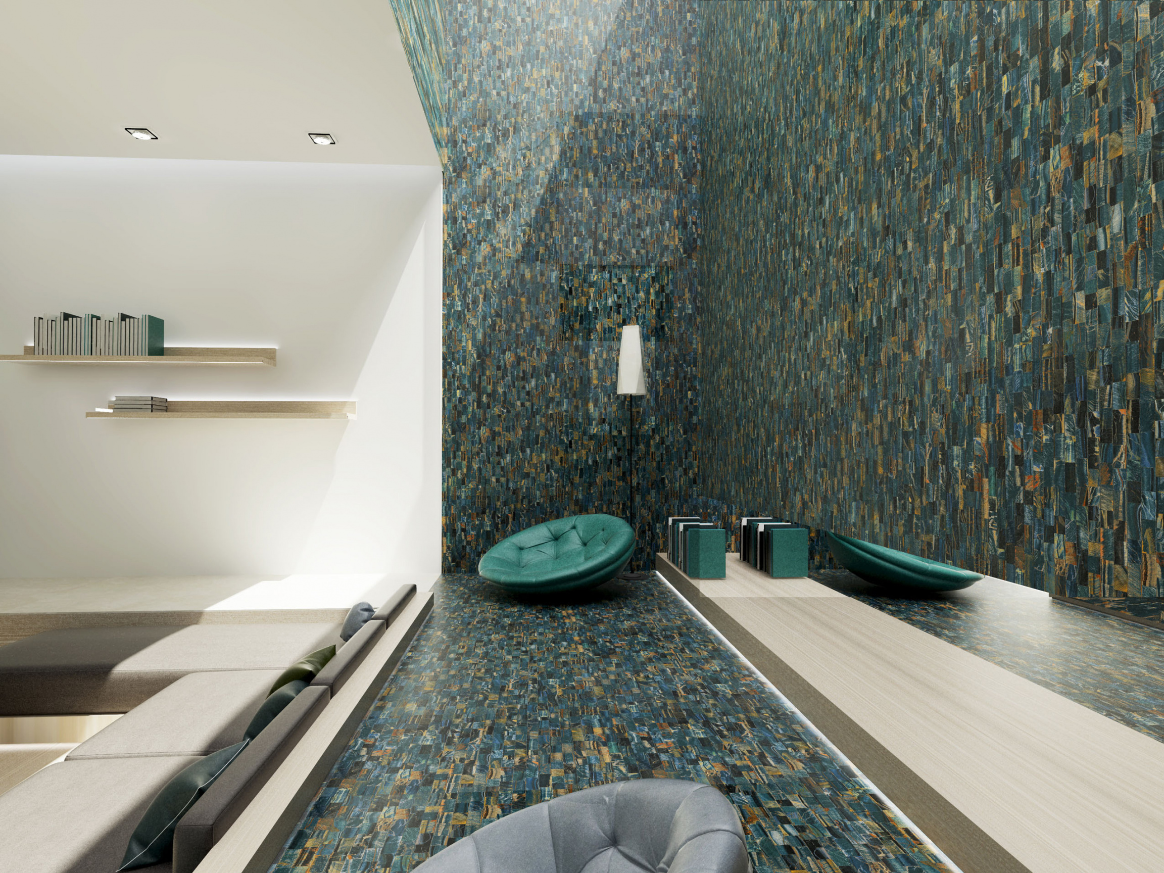 D5884BM На стену Marble Ceramic Assinis Grey POL 120x60 - фото 2