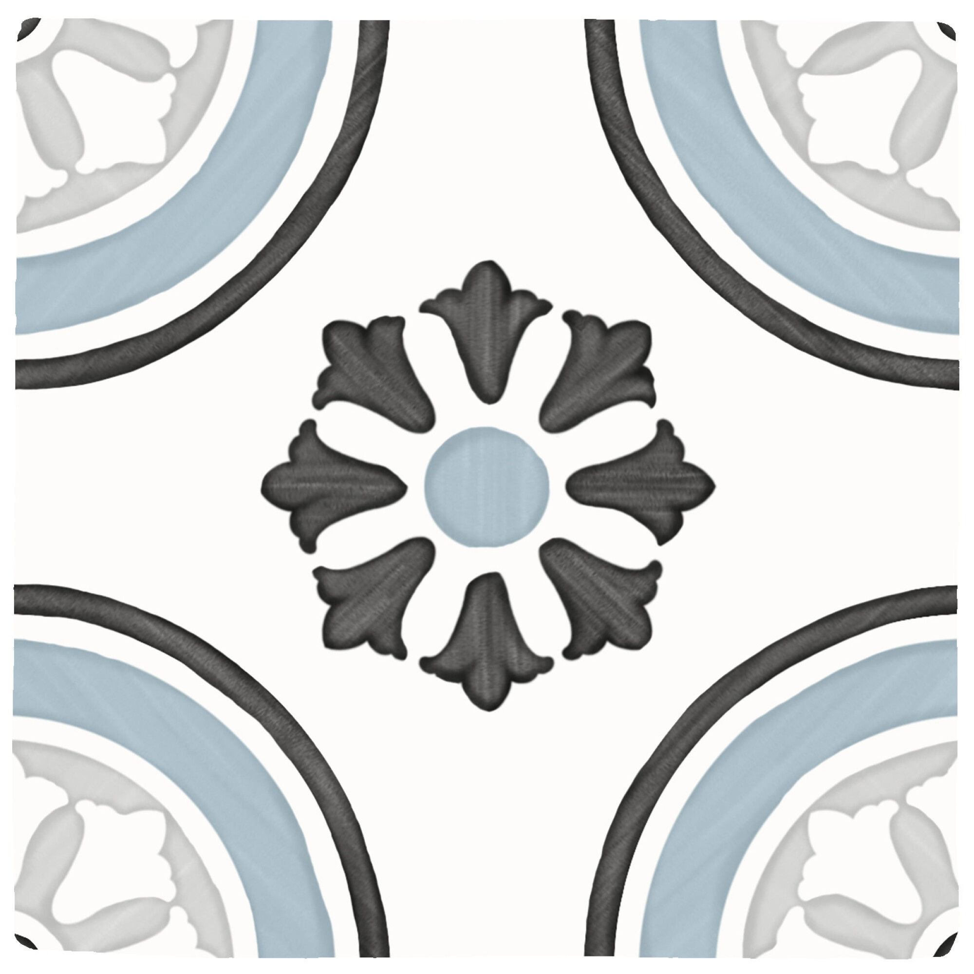 3356231085 На пол Tanger Blue Dhalia 12.3x12.3