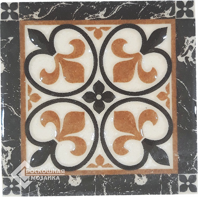 ВК 18 Декоративная вставка Керамические вставки Лилия 6х6