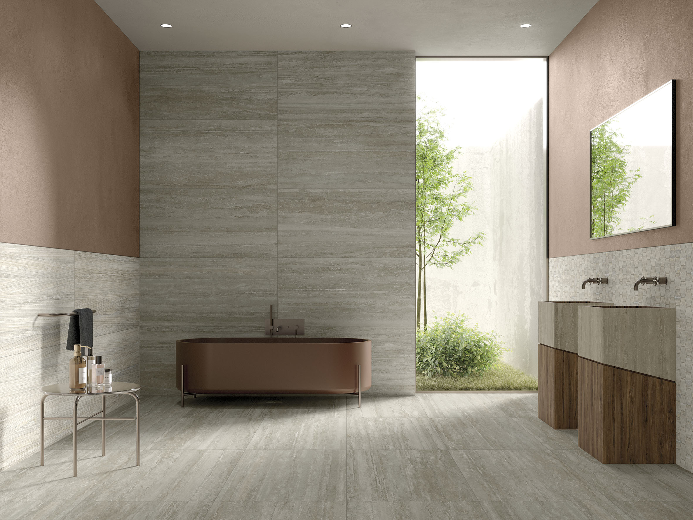 MGM Ceramiche Travertino Vein Cut