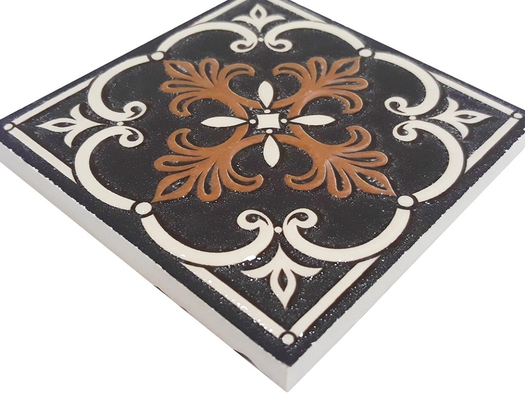 ВК 201 Декоративная вставка Керамические вставки Антиква 8х8 - фото 2