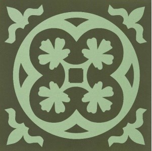 Декоративная вставка Метлахская плитка 070N015D007 ENC15 Lui 07 (PIS. VEA) 7x7