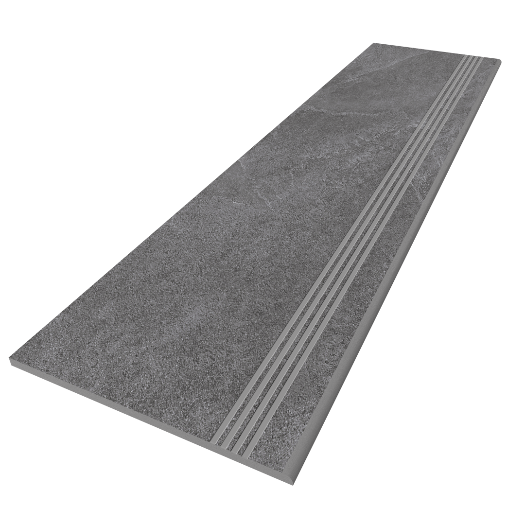 Steptrade/TE03_NS/30x120x10 Ступень Terra TE03 Anthracite 120x30 Неполированная