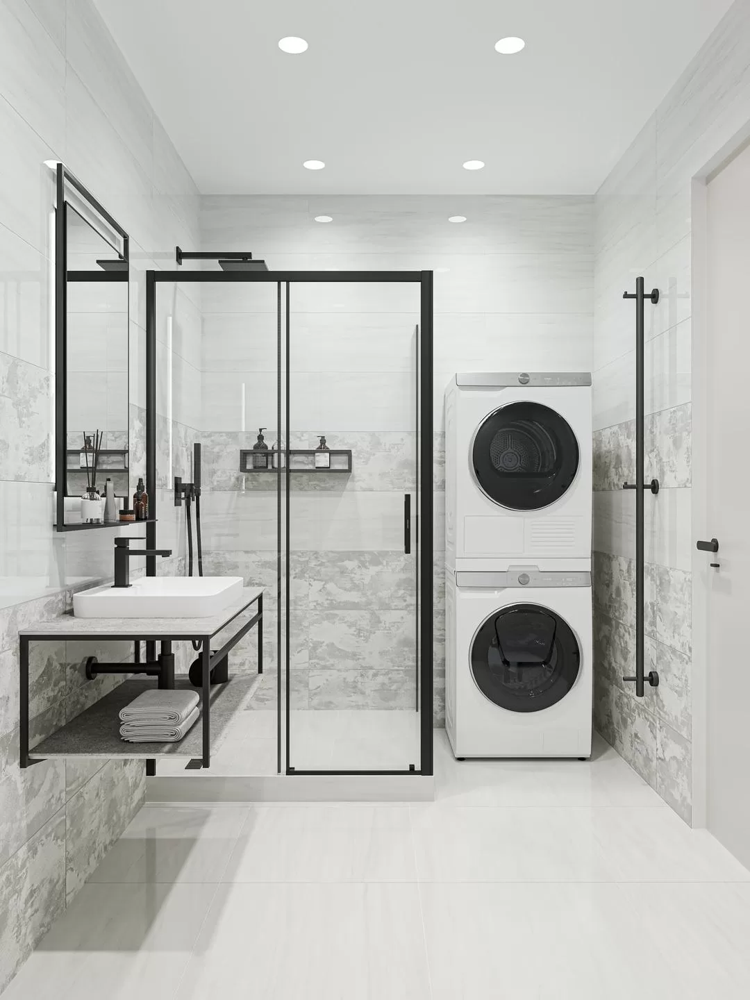 13110TR На стену Белем Серый светлый глянцевый обрезной 30x89.5x0.9 - фото 24