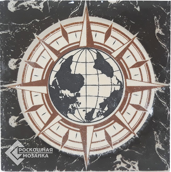 ВК 14 Декоративная вставка Керамические вставки Магеллан 6х6