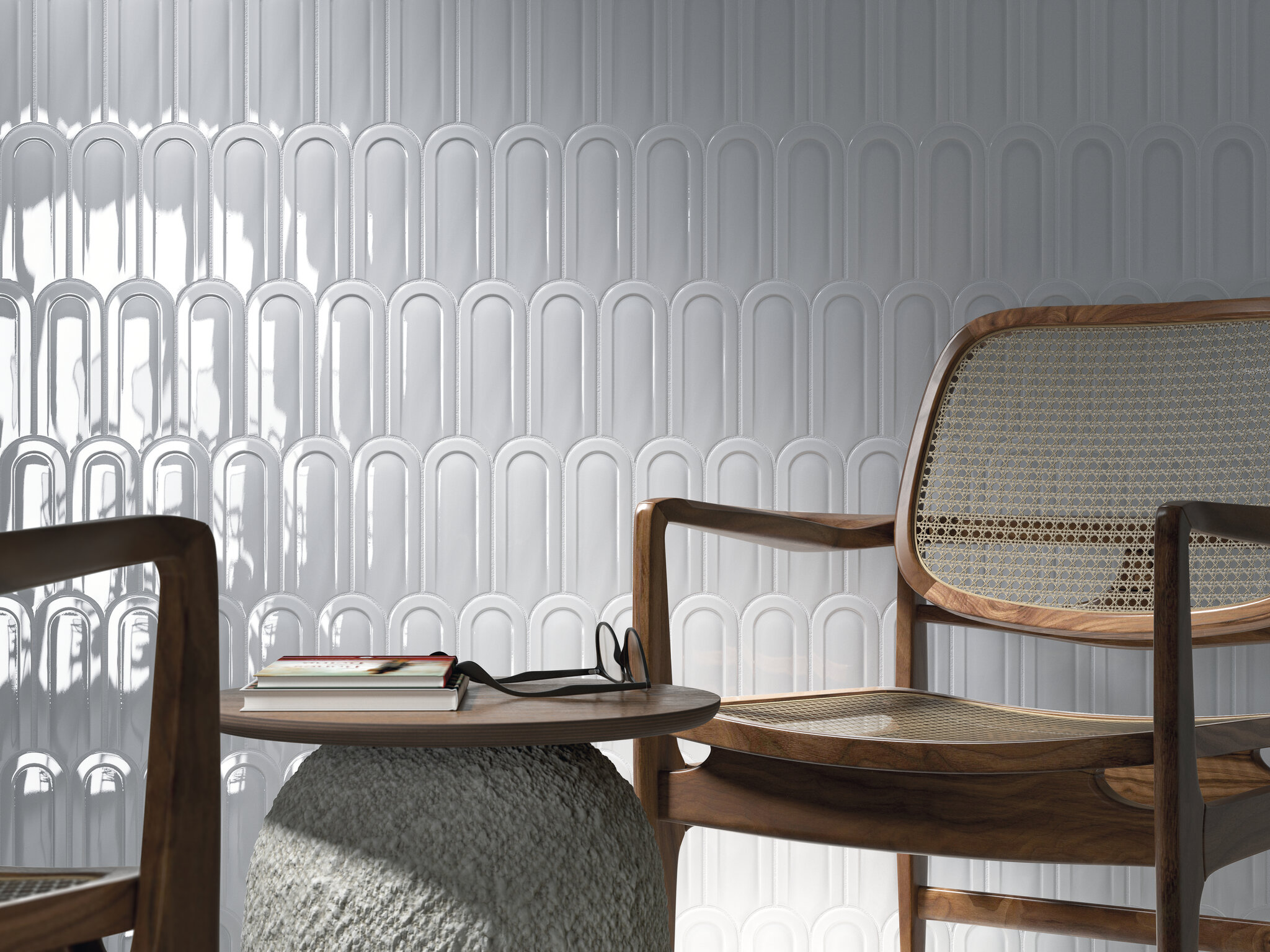 На стену Gala White Brillo 8x21.5 - фото 7