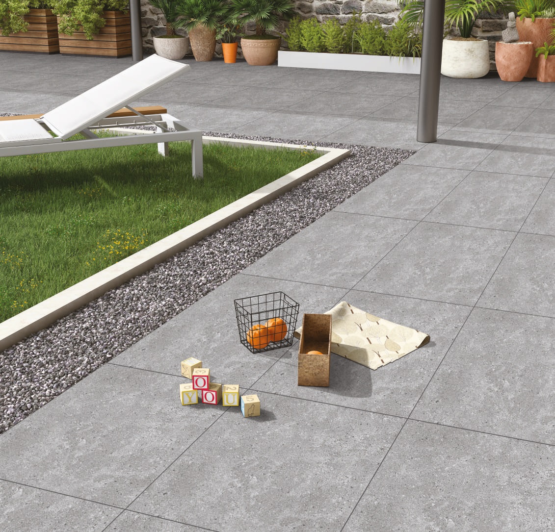 На пол Outdoor Core Graphite 60x60 - фото 2