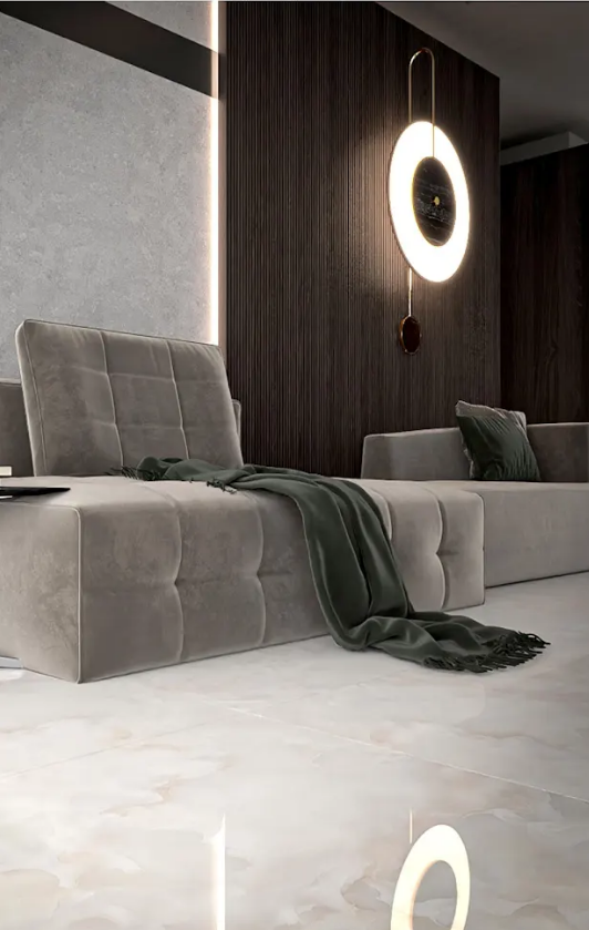 175 На пол Glossy Onyx Gold 7735 GL Lux 60х60 - фото 10