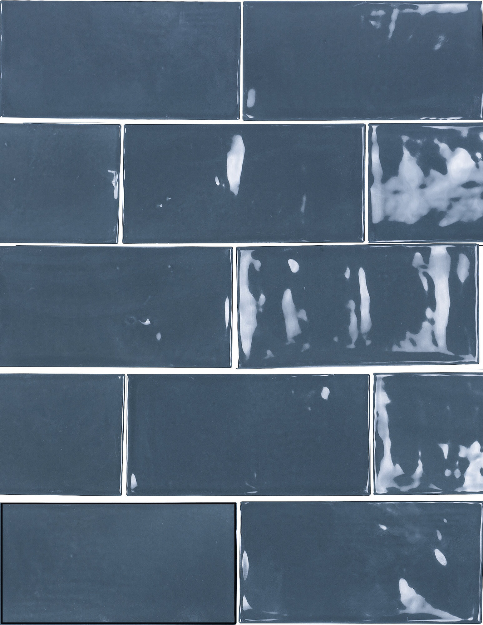 A036395 На стену Switch Power Dark Blue Gloss 6.2x12.5 - фото 2