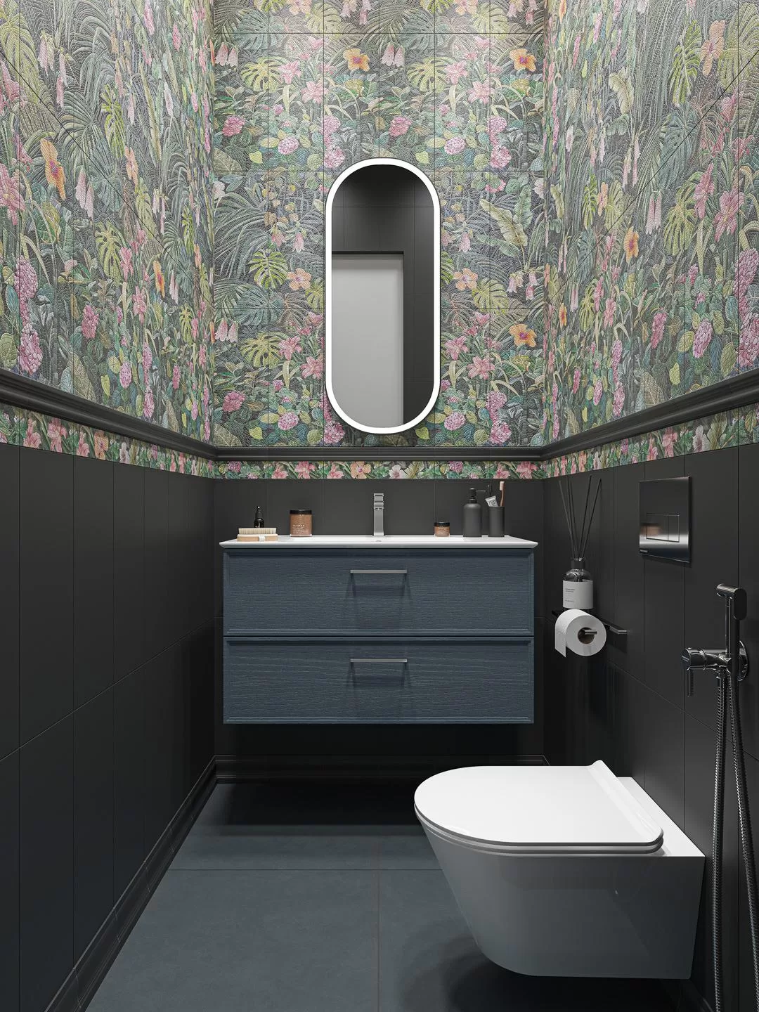 BLB050 Бордюр Альвао Багет Черный Матовый - фото 15